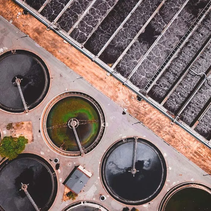 Wastewater treatment plant monitored for SARS-CoV-2