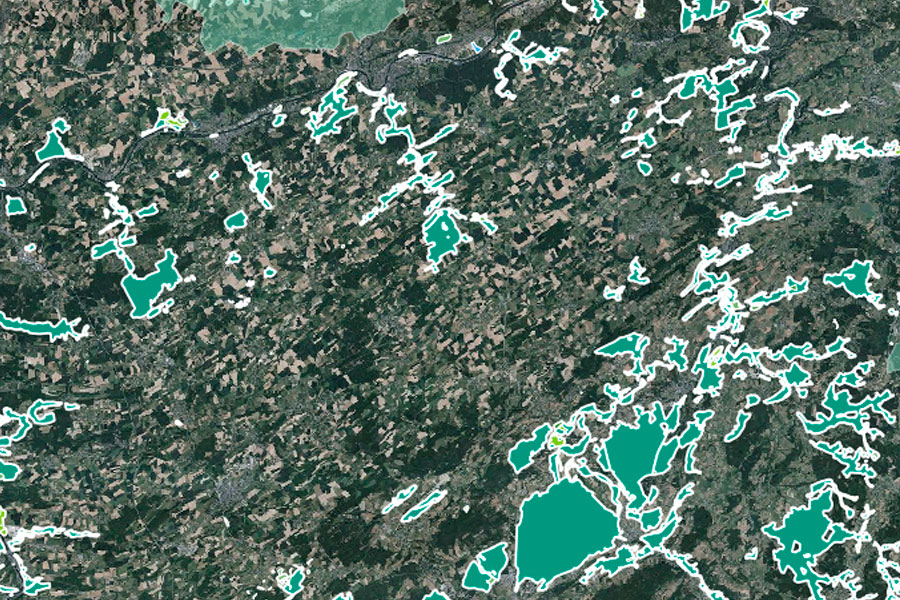 Cartographie écologique utilisée pour le cadastre de la biodiversité